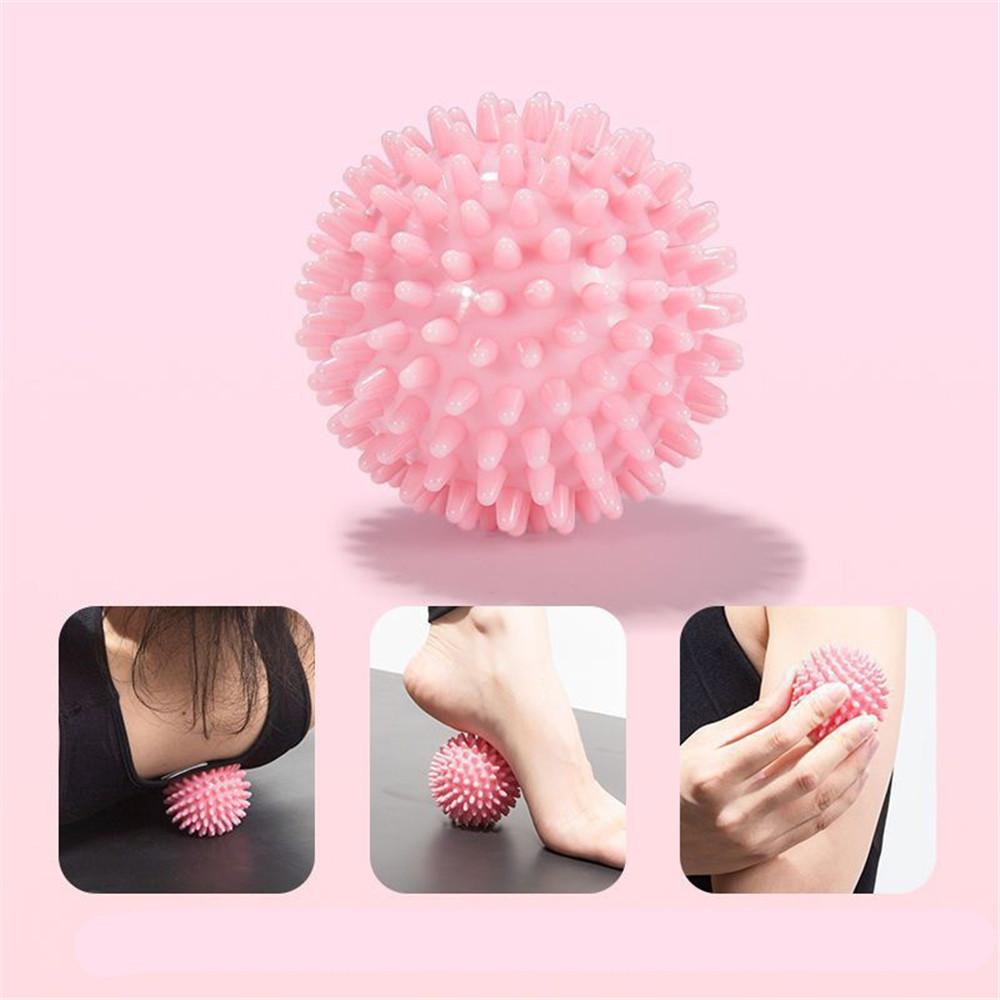TPR 6.5cm Diameter Hollow Soft Spike Ball Hand Strength Recovery Exercise Massage Ball Yoga Fitness Spiky Massager Trigger Point