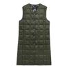 Taion Long Down Vest Women's V-Neck W001-LONG