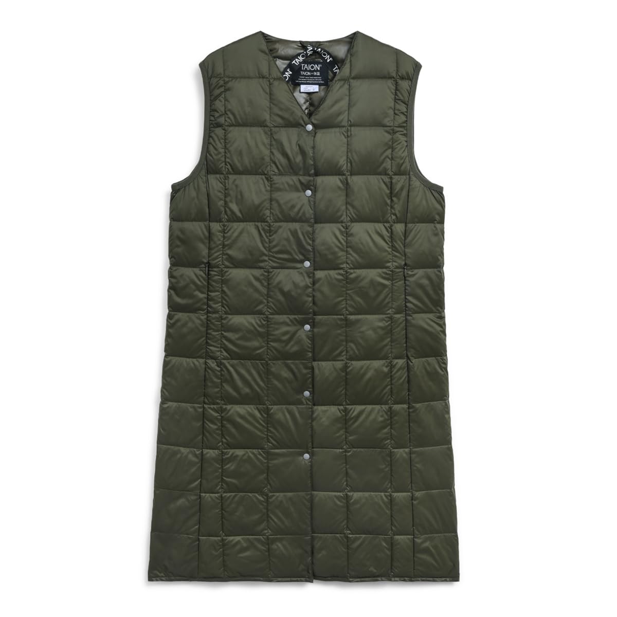 

Taion Long Down Vest Women s V-Neck W001-LONG