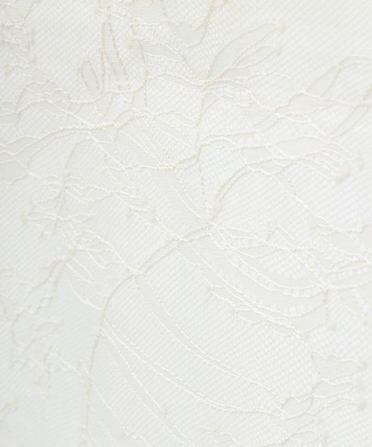 Maison De FLEUR (EC Exclusive) Lace Frill Handle Square Tote M Bag, Ivory, 08000140300