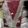7019 Women's Sexy Lace Silk Nightgown & Bathrobe Set