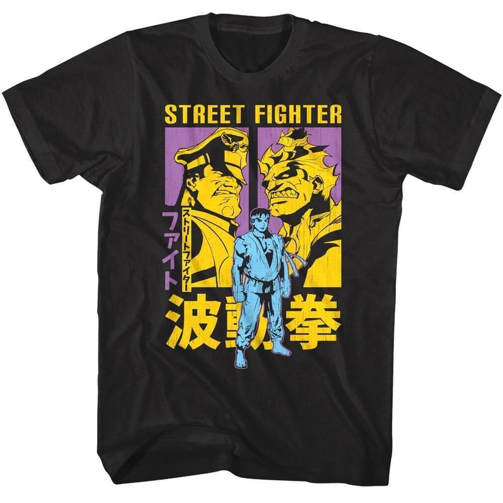 Street Fighter M Bison v Akuma v Ryu Men T Shirt S