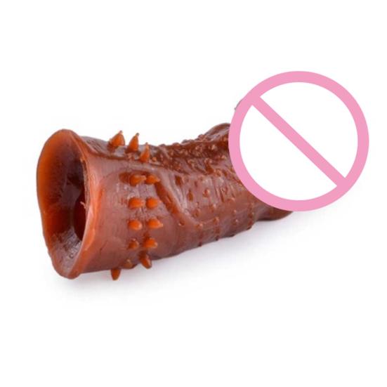 Weiches Silikon-Kondom, dicker Penis-Extender, Wolftooth, dehnbare Hülse, Erwachsenenspielzeug