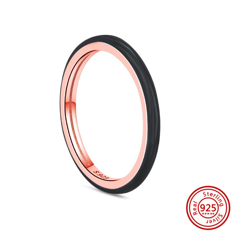 925 Sterling Silver Rings for Women Original Infinity Love Heart Engagement Wedding Ring Rose Gold Zircon Luxury Jewelry Gift