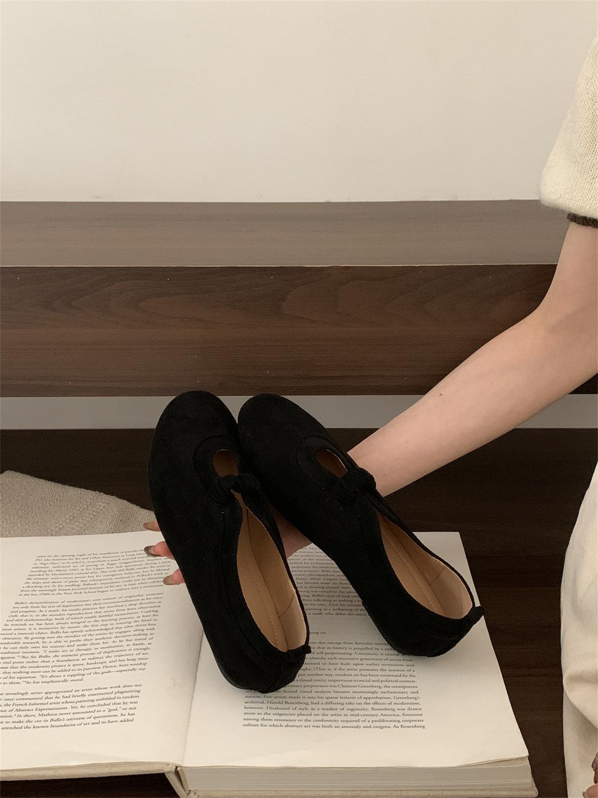 

Винтажные туфли Мэри Джейн Мори с круглым носком, одинарные туфли, женские, осень-зима 2025, новый дизайн, леопардовый принт, плоские туфли бабушки 39 чёрный