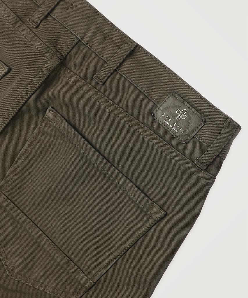 PANICALE Slim Fit Twill Chino Pants [Khaki]