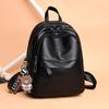 Versatile Women's PU Leather Backpack Handbag – Large Capacity, Casual Schoolbag