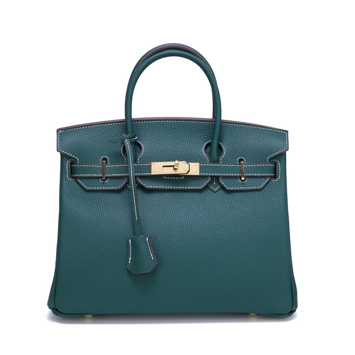 

Новая женская сумка Togo из коровьей кожи с мелкозернистой золотой пряжкой и платиновым покрытием для носка, большая вместимость, женская сумка 30x12x23cm