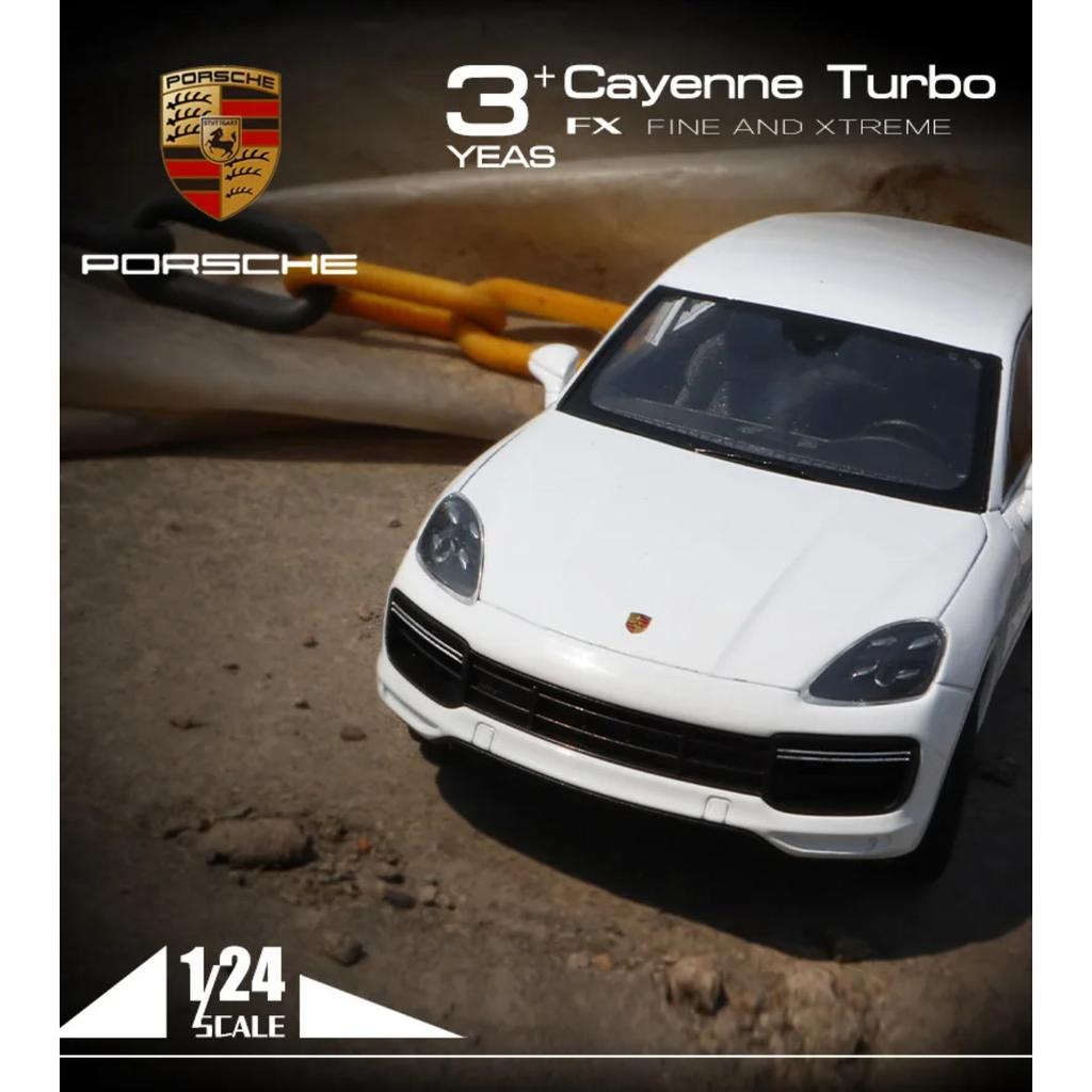Welly 1/24 Porsche Cayenne Turbo Alloy Miniature Toy Car Model Diecast Metal Static Scale Model Car Kid Toy Vehicle Gifts