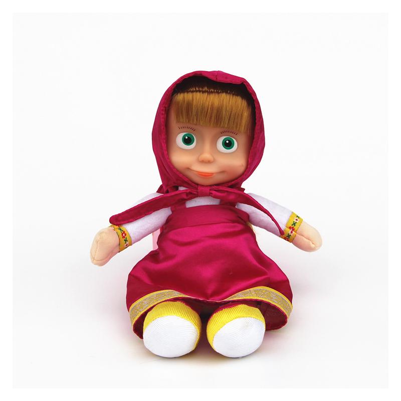 Children's Classic Cartoon Anime Plush Toy Masa Girl And Bear with Early Childhood Education Soft Toy