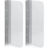 2 Pieces Sink Accessory Pre-Drilled Holes Metal Spray Guard Rounded Edges
