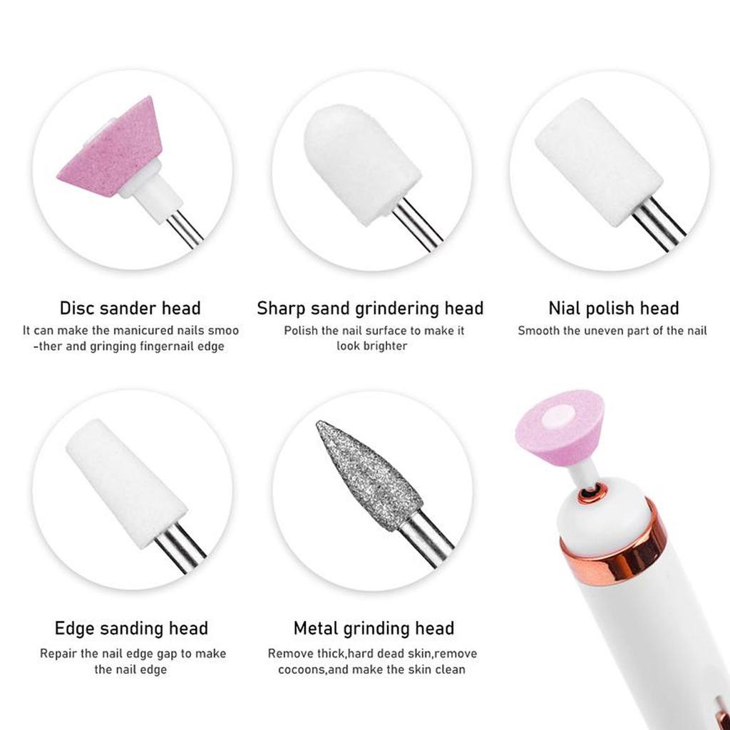 Electric Nail Drill Machine with Diamond Bits Variable Speed Control Ergonomic Handle for Professional Manicure Pedicure