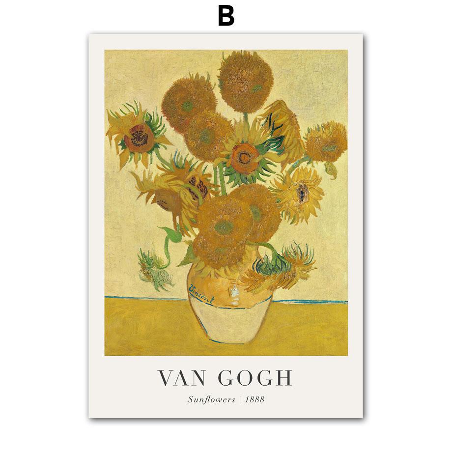 Vincent Van Gogh Writings Prints and Posters Great Work The Starry Night Canvas Painting Decorations for Living Room Wall Art