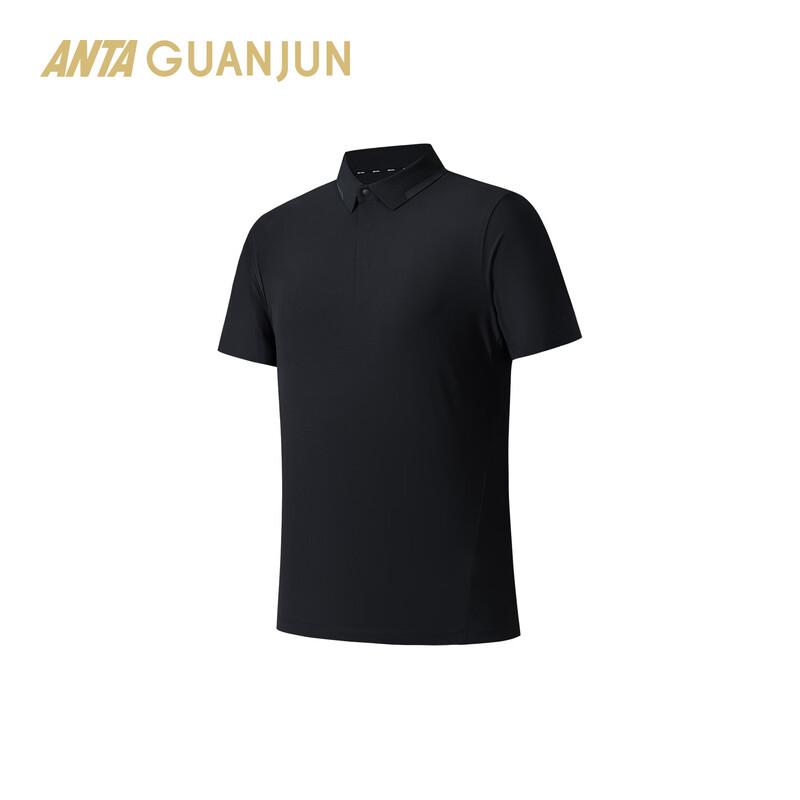 Anta Men s All-Weather Sun Protection Polo Shirt 4XL базовый черный-5 цветов