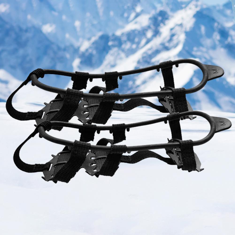 

24 зуба скальные кошки противоскользящие бахилы для снега обувь унисекс ледокольные захваты походные принадлежности L