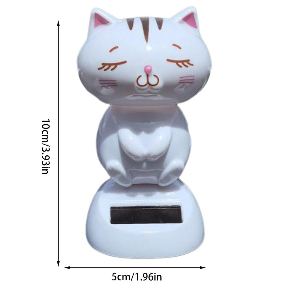 

Car Dashboard Decorations Solar Dancing Cat Car Dashboard Ornaments Cartoon Interior Decor for Pickups Driver Desk Auto Home