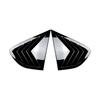 Car Rear Window Shutter Cover Trim For BMW X4 F26 2014-2018 Window Louver Side Vent Trim Glossy black/Carbon Fiber look