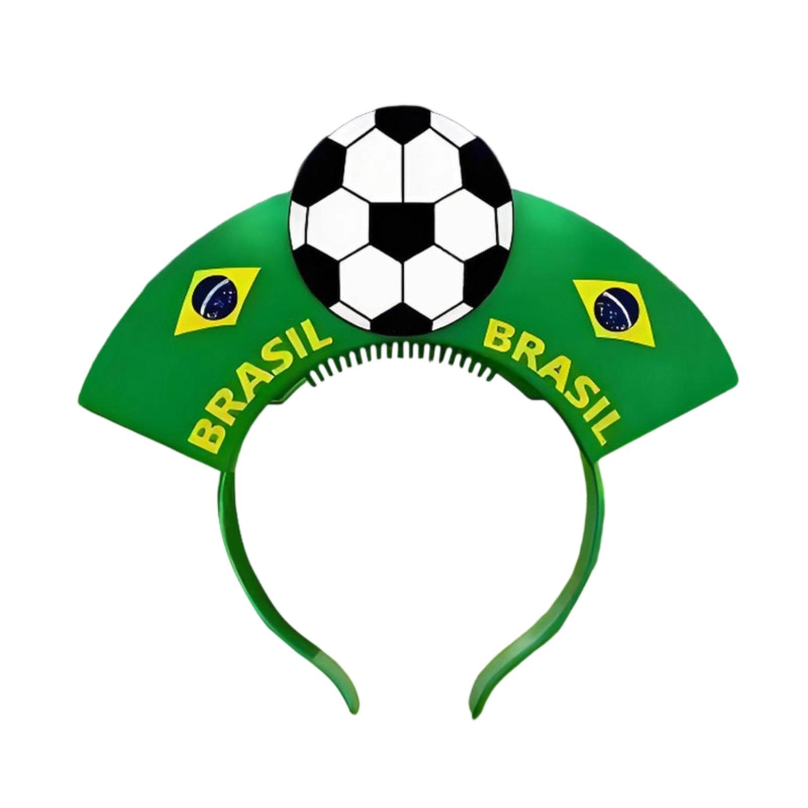 

2026 Glow-in-the-Dark Headband With Flags - Light Up Soccer Fan Gear For Stadium, Party, And Celebration Events One Size