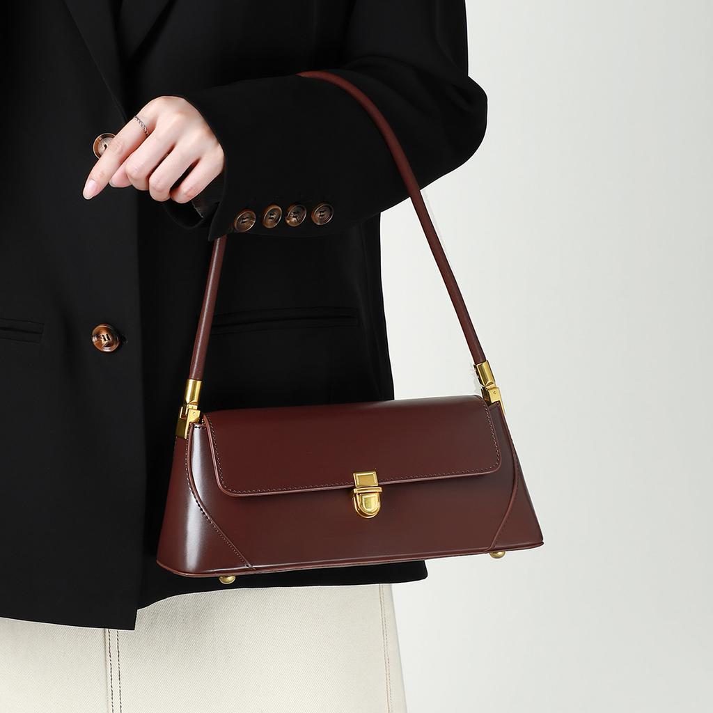 Women'S Bag Autumn Trendy Armpit Bag Women'S Leather Small Bag Method Mixed Bag Niche Retro Shoulder Bag