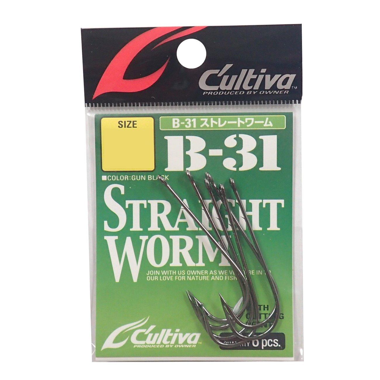 

OWNER B-31 Straight Worm Hook 50 Fishing Hook
