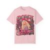 Cowgirl Dolly Parton Portrait T Shirt Pink Guitar