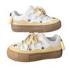Bread Shoes Women's Spring and Autumn Platform Milk Yellow Niche Design Student Versatile Skateboard Shoes Cute Pudding Dog Shoes