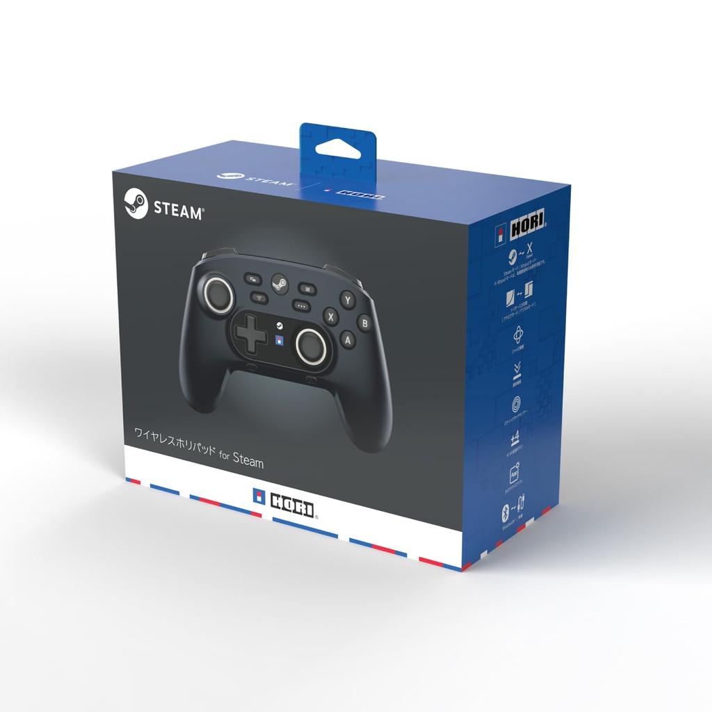 Trådløs Horipad for Steam (Midnight Black)
