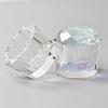 Luxurious Artificial Crystal Nail Brush Cleaner With Scratch Resistant Surfaces Crystal Glass Dish For Salon Use