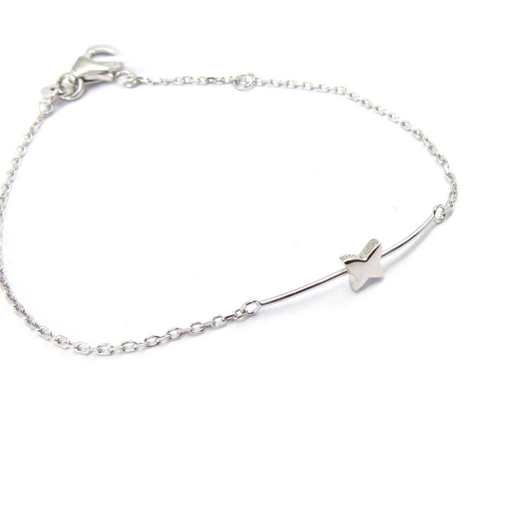 Les Trésors De Lily [K3385] - Pulseira em Prata 'Borboleta' em Prata (banhada a ródio) - 30x5 mm