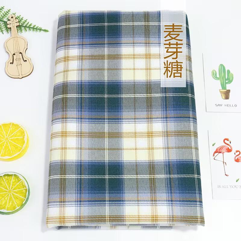 Plaid Fabric Smooth By 0.5 Meter for Clothing Dresses Sewing Japanese-style Jk Uniform Cloth Needlework Breathable Anti-wrinkle