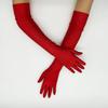 1920s Costume Props Gloves Evening Galas Gloves with Long Length Wedding Bride Gloves Formal Occasion Ceremonial Gloves