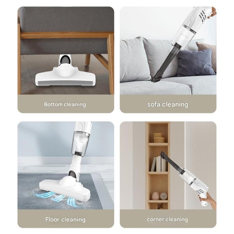 Portable Duals Use Vacuum Cleaners for Car and Home Strong Suction Cordless Design Multiple Brush Heads Vacuum Sweeper