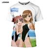 Summer Style T-Shirt Men Women T-shirt 3D Print Anime Game A Certain Scientific Railgun T Harajuku T Shirt Clothing