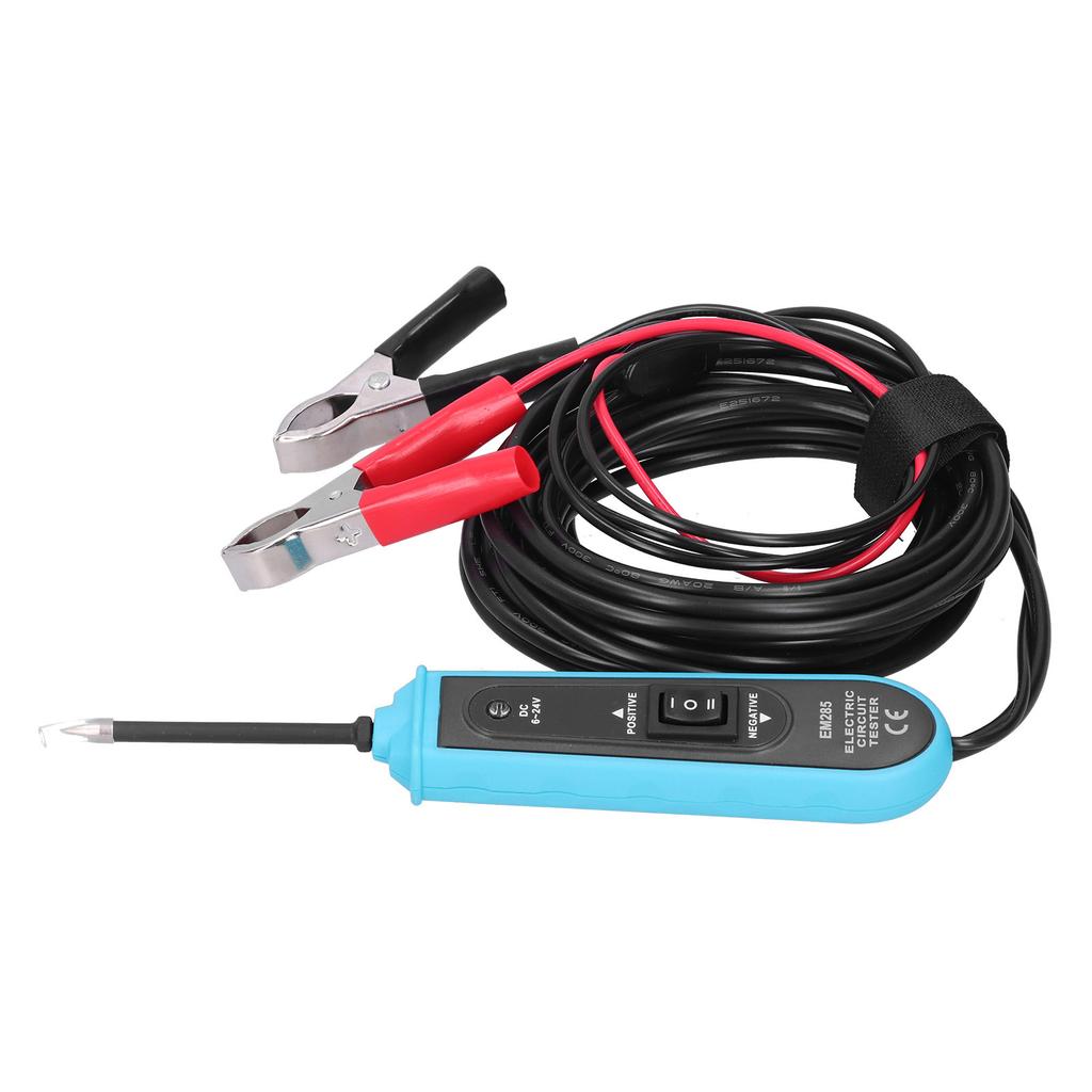 EM285 Car Electric Circuit Tester 6‑24V DC Overload Protection with Detachable Circuit Probe