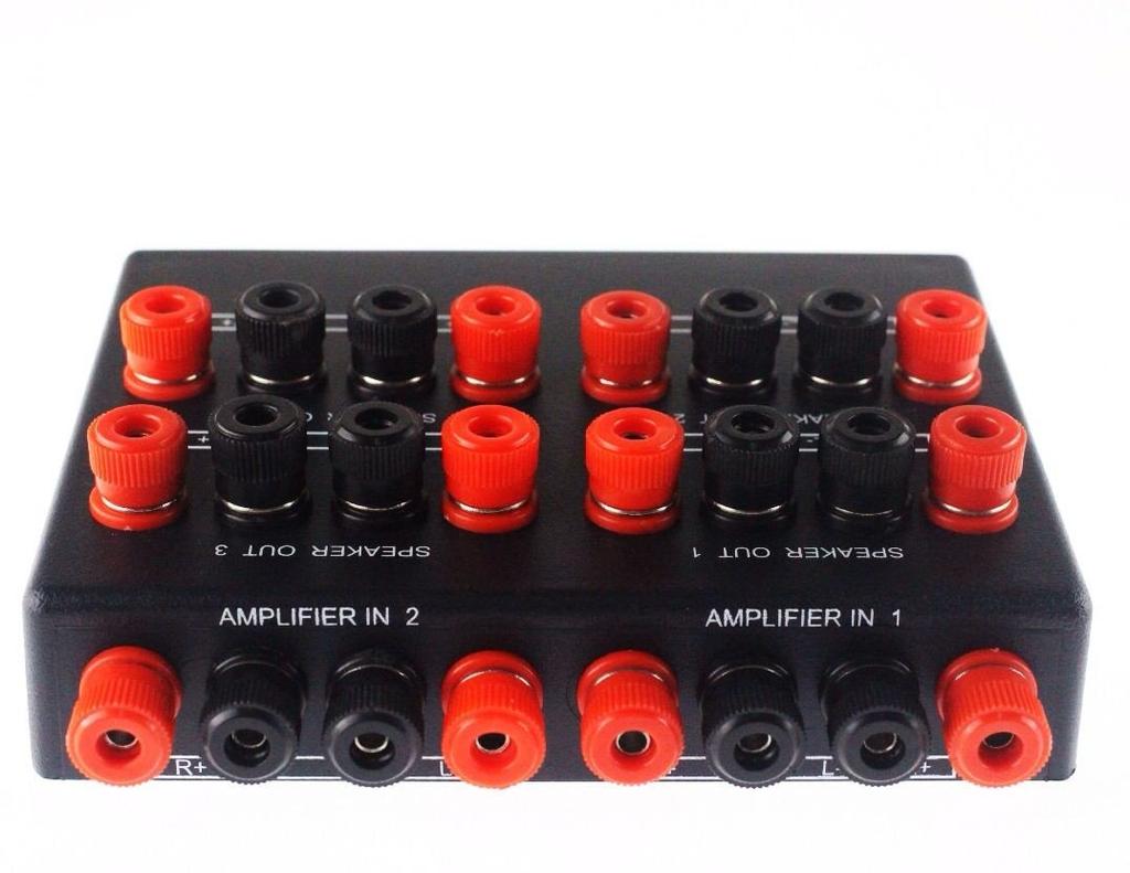 2in 4out Speaker Plug Type Selector/switcher Banana