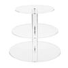 3/4/5 Tier Acrylic Round Cupcake Stand Clear Birthday Cupcake Stand Holder Dessert Display For Wedding Birthday Christmas Party