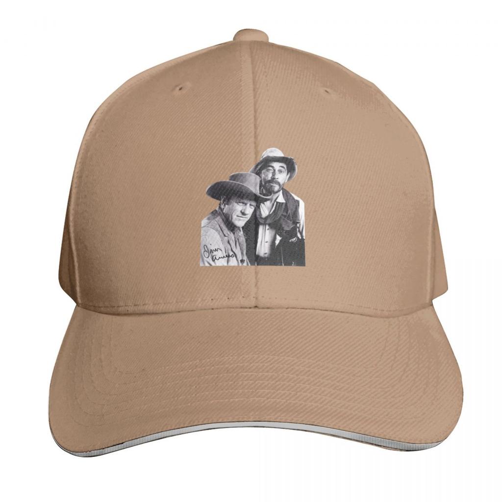 Gunsmoke Series James Arness And Matt Dillon Baseball Cap Wild Ball Hat Thermal Visor tea Hat foam party Hat Hats Women Unisexs