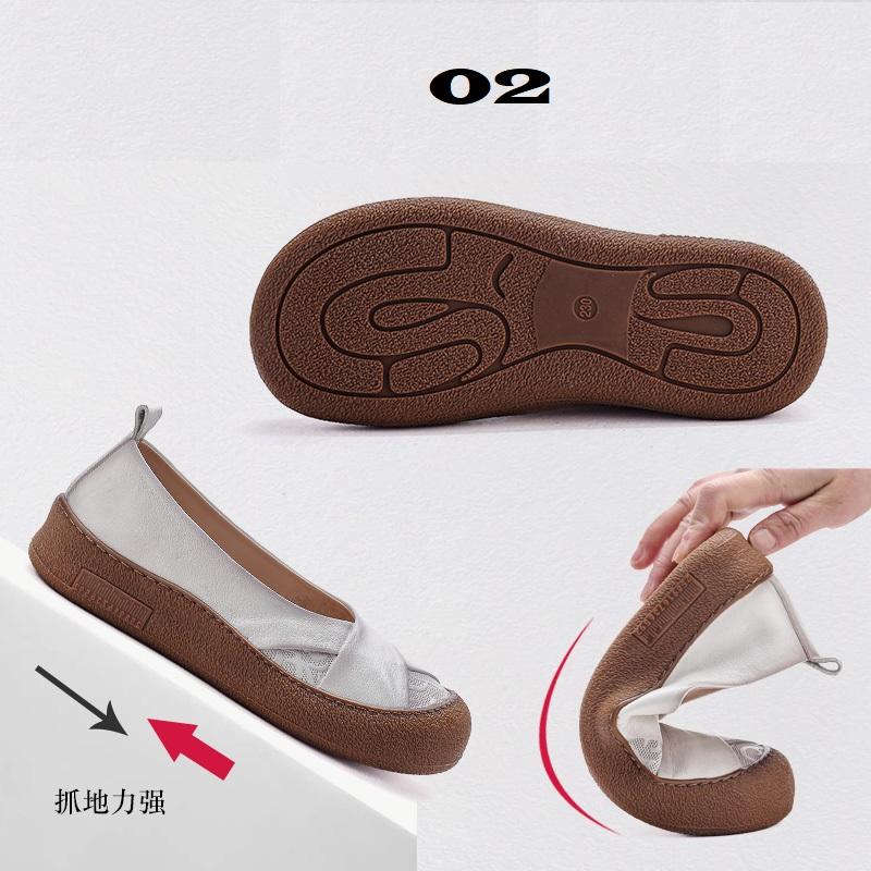 Fashion GKTINOO Women Flats Summer Shoes Genuine Leather Loafers Slip On 2025 New Handmade All-Match Platform Sneakers