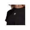 Adidas Originals Bellista Dress Logo Crew Neck Casual Breathable Short Sleeve Dress Women dresses Black GJ6564