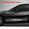 Car logo flower side door flower car sticker For Skoda Octavia Superb Rapid Kodiaq Karoq Fabia Kamiq Roomster Citigo MK2 MK1 2 3 hbkm45