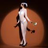 Full Stockings Bodysuits Women Oil Shiny Five Fingers Jumpsuit Open Crotch Pantyhose Smooth Catsuits One-Piece Garment Teddy