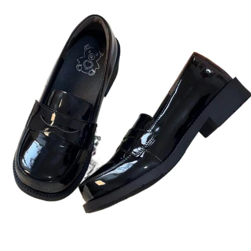 Lapte de bumbac Fu sporește sentimentul de rechizite școlare pantofi jk cu toc mic stil colegial japonezi cu toc gros 4900 pantofi de uniformă pantofi mici din piele femei