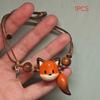 1/3/5Pcs Creative Animal-Shaped Handmade Cord Cute Little Fox Weaving Bracelet Unique Additions For Women'S Daily Parties Gift