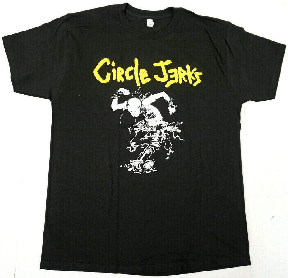 CIRCLE JERKS Skanking Man T-shirt Hardcore Punk Rock Tee Men s New Unisex T-Shirt S