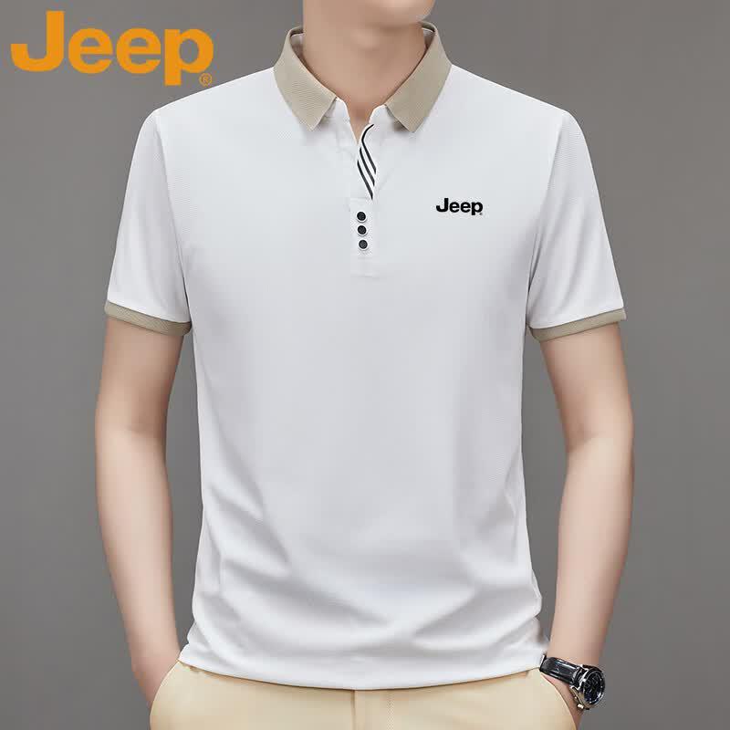 JEEP Men s Short Sleeve Polo T-Shirt 4XL
