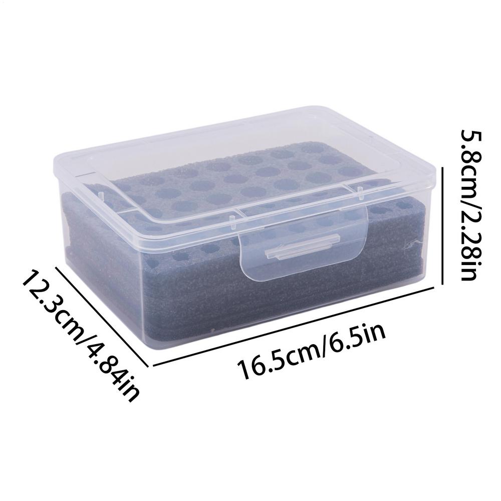 

Battery Organizer 54-Slot Holder Container Large Capacity Battery Case for Tool Hardware Parts Small Items Dorm Workplace Home прозрачный