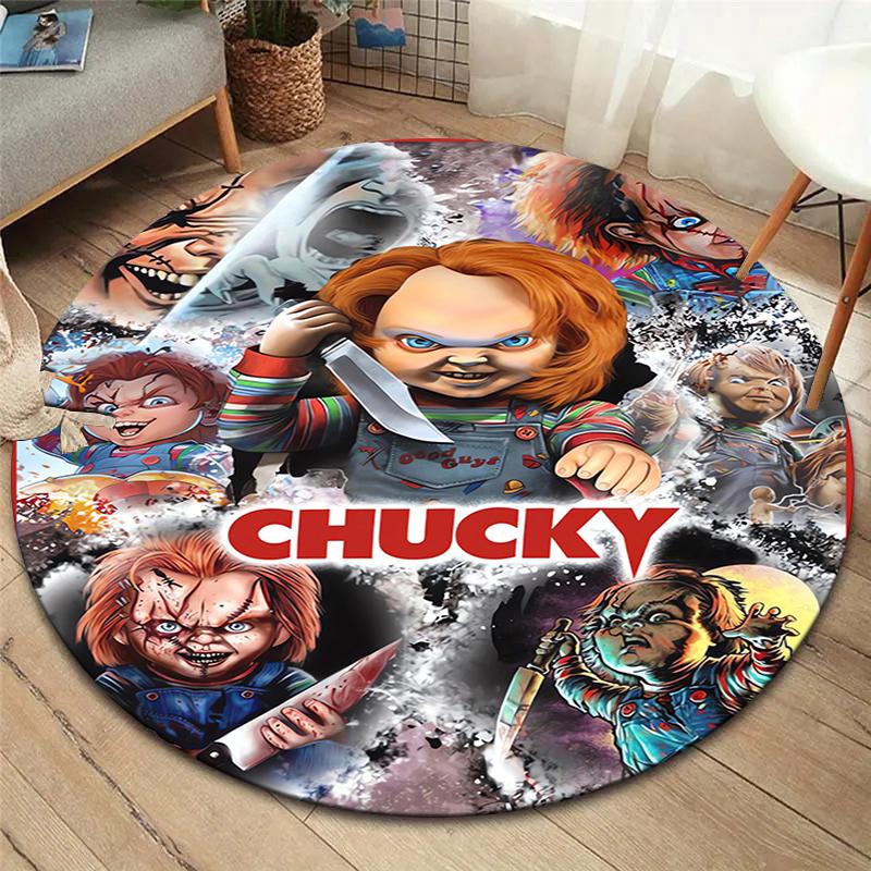 

Chucky Round Area Rug,Carpet Rug for Living Room Bedroom Sofa Playroom Decor,Non-slip Floor Mat 80cmx80cm