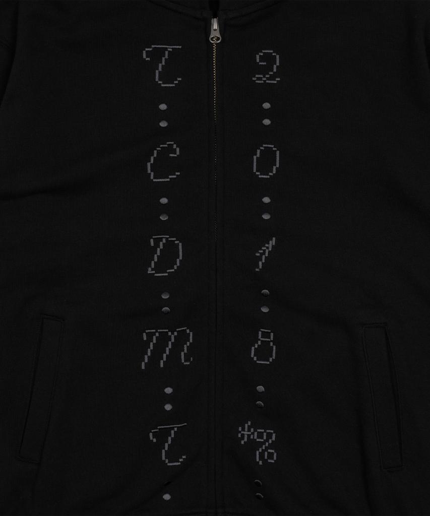 The Coldest Moment Tcm Center Stitch Hooded Zip-Up (Black)