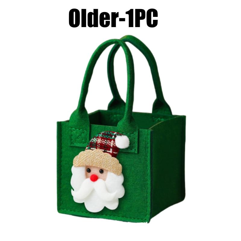 Christmas Felt Bag Creative Handbag Christmas Eve Apple Box Ping'an Fruit Bag Hand-held Gift Packaging Candy Decoration Gift Bag