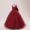 Christmas Dress Tulle Flower Girls Dress for Wedding Party Child Princess Pageant Long Gown Kids Dresses for Girls Formal Evening Clothes